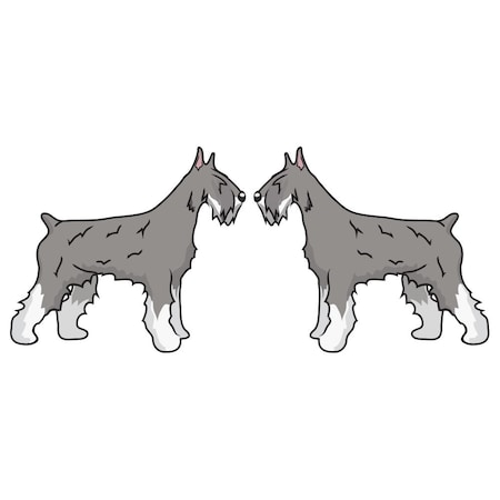 Signmission Standard Schnauzer Dog Decal, Dog Lover Decor Vinyl Sticker D-18-Standard Schnauzer